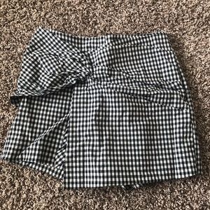 Zara Gingham Skort